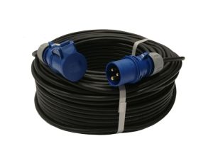 Przedłużacz kempingowy elCORD CEE 16A-3 230V IP44 50m H07RN-F 3G2,5 (gumowy OPD) z wt. i gn. CEE 16A-3P 30J26500