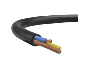 Przewód prądowy H03VV-F / OMY 300V 3x1,5 czarny linka Elektrokabel /50m/