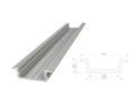 profil ALU wpuszczany 6,1mm, Anodowany srebrny, dł. 3000mm, max szer taśmy 12mm