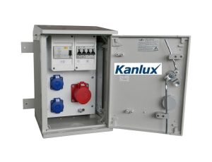 Rozdzielnica budowlana na elewację (2X2P+Z, 1X16A/5P) KANLUX RB26X40K40-00012W-E0_KANLUX