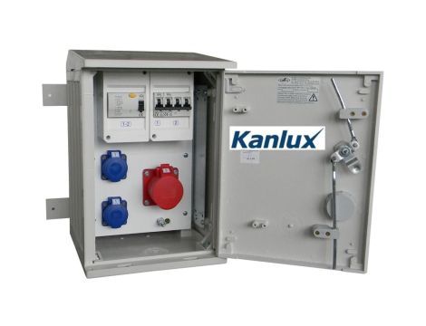 Rozdzielnica budowlana na elewację (2X2P+Z, 1X16A/5P) KANLUX RB26X40K40-00012W-E0_KANLUX