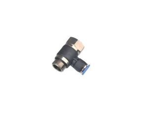 Złączka pneumatyczna wtykowa kątowa banjo G 1/8 GW/GZ do węża fi 10 mm, tworzywo sztuczne