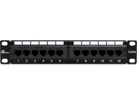 Patch panel 10 12 portów (PGF-5EUTP12-B4) GETFORT