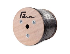 Kabel skrętka kat. 5e F UTP UV, żelowany, 500m (GF-5FTP-E-UVG-500) GETFORT