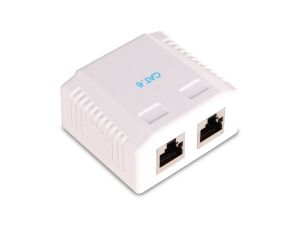 Gniazdo natynkowe kat. 6 2xRJ45 (GF-2G6UTP) GETFORT