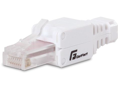 Wtyk modularny beznarzędziowy RJ45 kat. 6 UTP, 8P8C (GF-RJ45-6UTP-MB) GETFORT