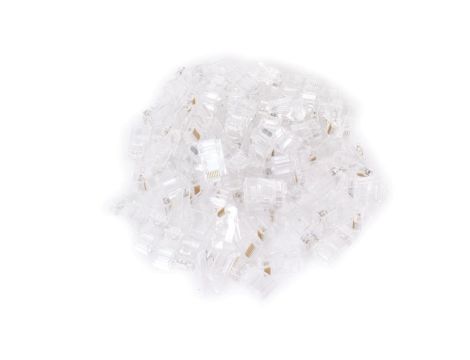Wtyk sieciowy przelotowy RJ45 kat. 5e 8P8C, 100 szt. (GF-RJ45P-5UTP) GETFORT