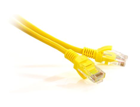 Patchcord skrętka kat. 5e UTP, 5m, żółty (GF-PC5EUTP-5Y) GETFORT