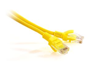 Patchcord skrętka kat. 5e UTP, 1m, żółty (GF-PC5EUTP-1Y) GETFORT