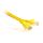 Patchcord skrętka kat. 5e UTP, 0,25m, żółty (GF-PC5EUTP-0.25Y) GETFORT