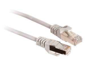 Patchcord skrętka kat. 5e FTP, 0,25m, szary (GF-PC5EFTP-0.25G) GETFORT