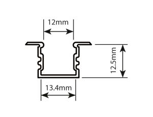 Profil led Standard Plus 2m anodowany
