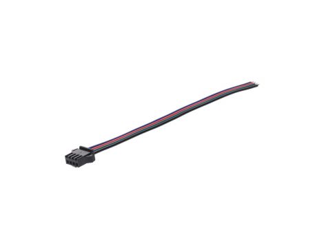 Wtyk RGB 4-pin czarny do sterownika