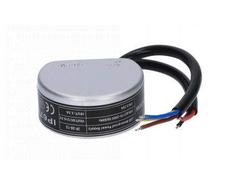 Zasilacz hermetyczny do puszki 12V 30W