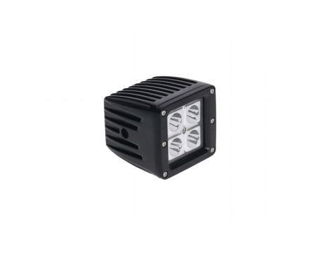 Lampa robocza halogen 4x4 12W 6000K 10-30V spot czarna