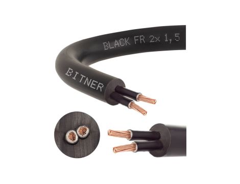 Przewód sterowniczy prądowy BiT 500 Black FR 300/500V 2x1,5 linka do ziemi Bitner /300m/