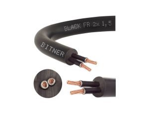 Przewód sterowniczy prądowy BiT 500 Black FR 300/500V 2x1,5 linka do ziemi Bitner /100m/