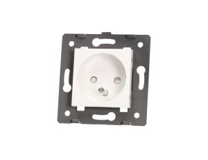 Livolo BIAŁY WKŁAD GNIAZDA ELEKTRYCZNEGO 16A FRENCH (BOLEC) Livolo-WG-71FR-61