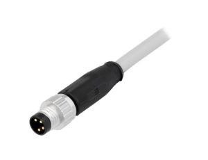 Złącze M8 męskie proste 1m 4pin 21348000481010