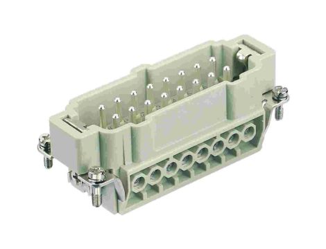 Złącze HAN prostokątne męskie 16pin 16A 90V 09360162601