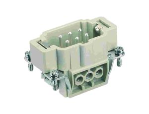 Złącze HAN prostokątne męskie 6-PIN 16A 90V 9360062601