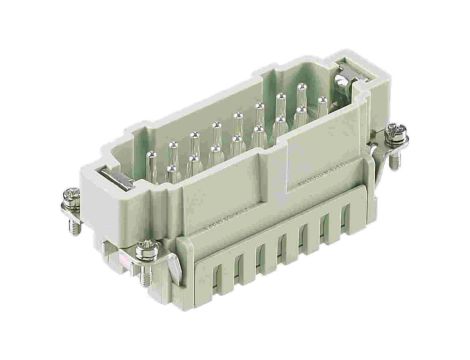 Złącze HAN prostokątne męskie 16pin 16A 500V 09330162616