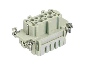 Złącze HAN prostokątne żeńskie 10-PIN 16A 500V 9330102716