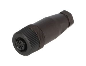 Złącze żeńskie M12 proste 4-PIN na przewód SDOGH040PLSFKPG