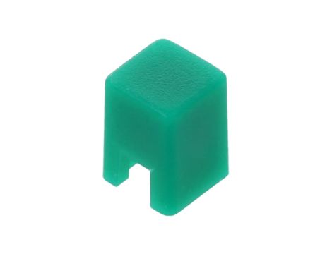 Klawisz wciskany brak 5,5mm -2570C kwadratowy zielony B321050