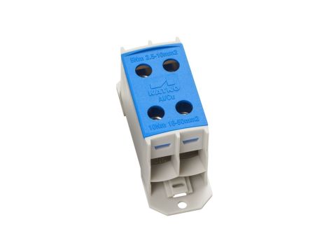 Złączka kablowa podwójna 50mm2 niebieska KL 2x50N