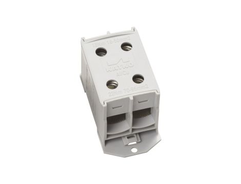Złączka kablowa podwójna 95mm2 szara