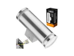 Lampa elewacyjna podwójna silver 230V LED 2 x 35W IP44 NEO 99-083