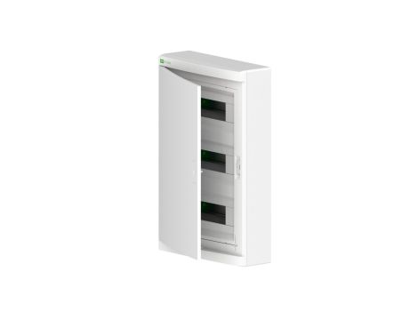 Rozdzielnica modułowa Elegant 3x12 natynkowa IP40 N+PE drzwi białe 2445-00