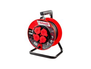 Przedłużacz bębnowy 4 gniazda z/u 3x1,5mm IP44 25m H05RR-F Schmith