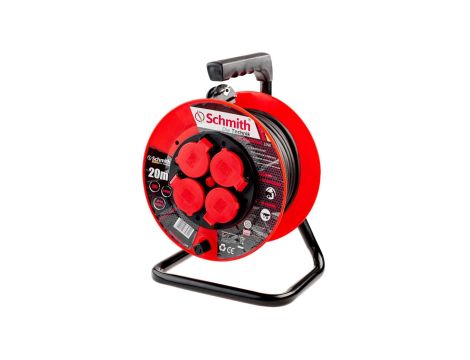 Przedłużacz bębnowy 4 gniazda z/u 3x1,5mm IP44 30m H05RR-F Schmith