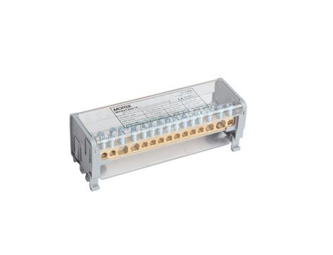 Blok dystrybucyjno-rozdzielczy MOBLOCK 2P 1000V 125A -15 2x35 + 2x25 + 11x6mm TS35 MAB2126A18