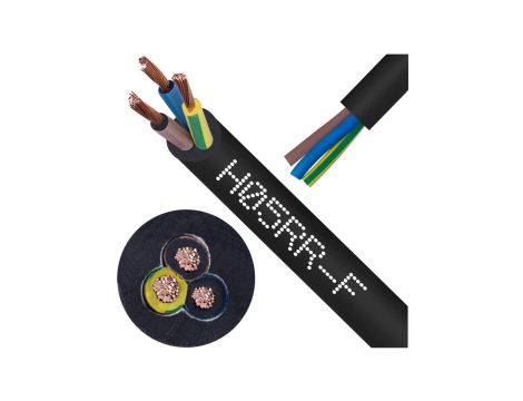 Przewód w gumie H05RR-F / OW 3x1,5 300/500V Elektrokabel /10m/