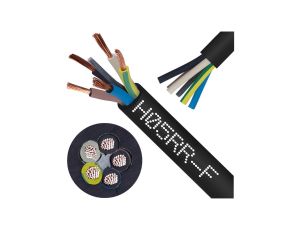 Przewód w gumie H05RR-F / OW 5x2,5 300/500V Elektrokabel /25m/