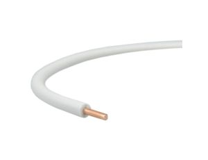 Przewód instalacyjny H07V-U / DY 1,5 750V biały drut Elektrokabel /100m/