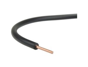 Przewód instalacyjny H07V-U / DY 1,5 750V czarny drut Elektrokabel /100m/
