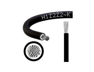Kabel solarny H1Z2Z2-K PV1-F 1,0/1,5kV 6 czarny LSOH zewnętrzny, do ziemi NEKU /100m/