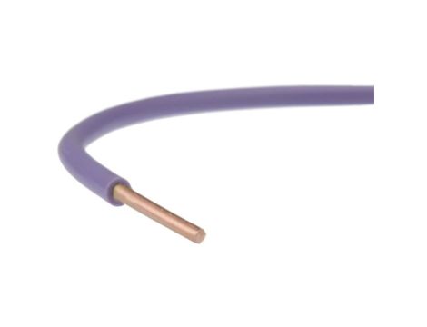 Przewód instalacyjny H07V-U / DY 1,5 750V fioletowy drut Elektrokabel /100m/