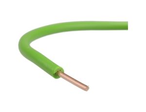Przewód instalacyjny H07V-U / DY 1,5 750V zielony drut Elektrokabel /100m/