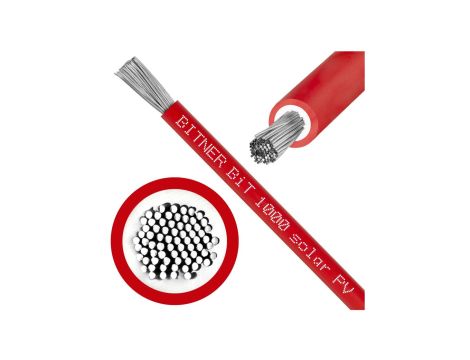 Kabel solarny H1Z2Z2-K PV1-F 1,0/1,5kV 4 czerwony LSOH /500m/