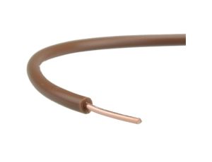 Przewód instalacyjny H07V-U / DY 0,5 750V brązowy drut Elektrokabel /100m/