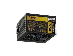 Zasilacz ATX 500W Akyga AK-U4-500 P4+4 PCI-E 6 pin 6+2 pin 6x SATA APFC 80+ Bronze FAN 12cm