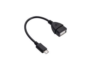 Adapter z kablem Akyga AK-AD-09 micro USB B (m) / USB A (f) OTG 15cm