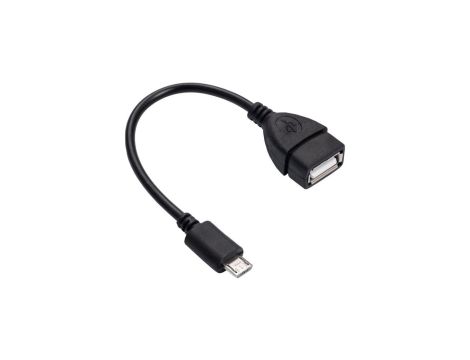 Adapter z kablem Akyga AK-AD-09 micro USB B (m) / USB A (f) OTG 15cm