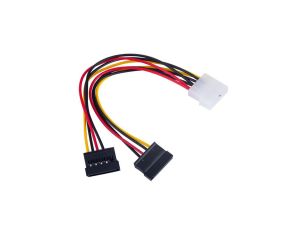 Adapter z kablem Akyga AK-CA-16 Molex (m) / 2x SATA (f) 2x 15cm