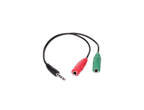Adapter z kablem Akyga AK-AV-08 mini Jack (m) / 2x mini Jack (f) 15cm